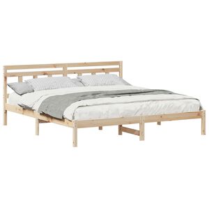 vidaXL Estrutura da Cama Castanho 200 x 200 cm