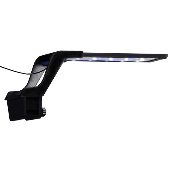 vidaXL L&acirc;mpada de aqu&aacute;rio LED com bra&ccedil;adeira 25-45 cm azul e branco