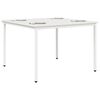 vidaXL Mesa de jantar Branco 110 x 110 x 75 cm