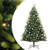 vidaXL &Aacute;rvore de Natal Artificial Articulada 300 LEDs Verde 210 cm