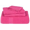 vidaXL Toalhas FROGN 4 pcs 100x200 cm 360 g/m&sup2; rosa