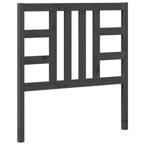 vidaXL Cabeceira de cama 96x4x100 cm pinho maci&ccedil;o cinzento