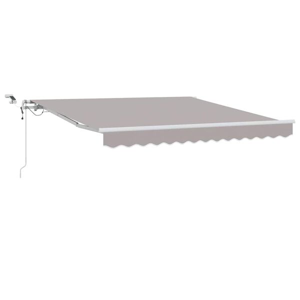 vidaXL Toldo Retr&aacute;til Cinzento-claro 300 x 250 cm Poli&eacute;ster e Metal