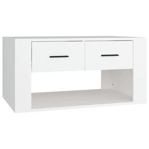 vidaXL Mesa de centro 80x50x40 cm derivados de madeira branco