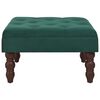 vidaXL Banco 60x60x36 cm veludo verde-escuro