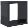vidaXL Prateleiras parede forma de cubo 6 pcs 22x15x22 cm cinza brilh.