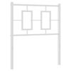 vidaXL Cabeceira de substitui&ccedil;&atilde;o 80 cm metal branco