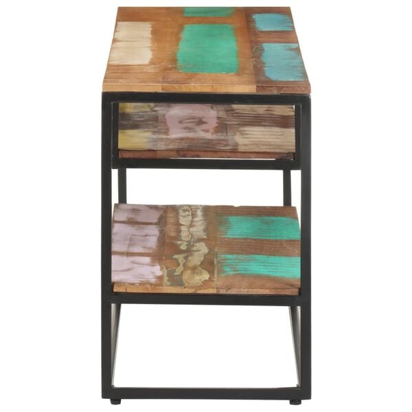 vidaXL M&oacute;vel de TV 130x30x45 cm madeira recuperada maci&ccedil;a