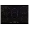 vidaXL Placa de cer&acirc;mica com 5 discos ecr&atilde; t&aacute;til 8500 W 90 cm