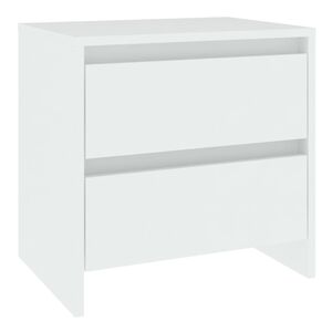 vidaXL Mesa de cabeceira 45x34,5x44,5 cm aglomerado branco