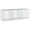 VidaXL Cesto gabi&atilde;o com cobertura 300x100x100 cm ferro galvanizado