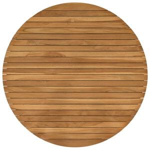 vidaXL Tampo de Mesa &Oslash; 90 x 3,5 Redondo Madeira de Teca S&oacute;lida Natural
