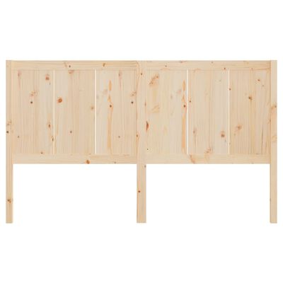 vidaXL Cabeceira de cama 145,5x4x100 cm madeira de pinho maciça