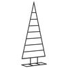 vidaXL &Aacute;rvore de Natal para decora&ccedil;&atilde;o 125 cm metal preto