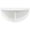 vidaXL Prateleira de Parede Branco Brilhante 48 x 24 x 24 cm