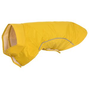vidaXL Capa de chuva para c&atilde;es com tiras reflectoras amarelo XXS