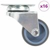 vidaXL 16 pcs rodas girat&oacute;rias duplas 50 mm