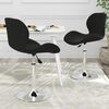 vidaXL Cadeiras de jantar girat&oacute;rias 2 pcs veludo preto