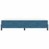 vidaXL Cama Box com colch&atilde;o Azul Escuro 90 x 210 cm tecido