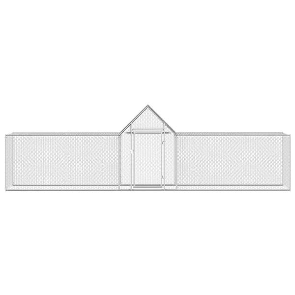 vidaXL Galinheiro 5x1x1,5 m aço galvanizado