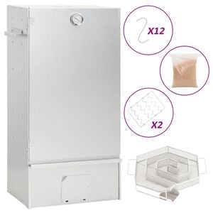 vidaXL Defumador p/ churrasqueira c/ gerador fumo frio a&ccedil;o galvanizado