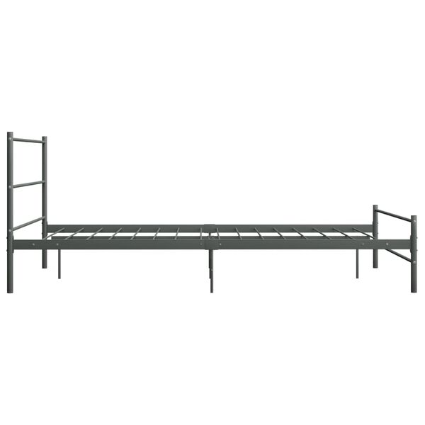 vidaXL Estrutura de cama metal 160x200 cm cinzento