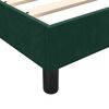 vidaXL Estrutura de cama sem colch&atilde;o 90x210 cm veludo verde-escuro