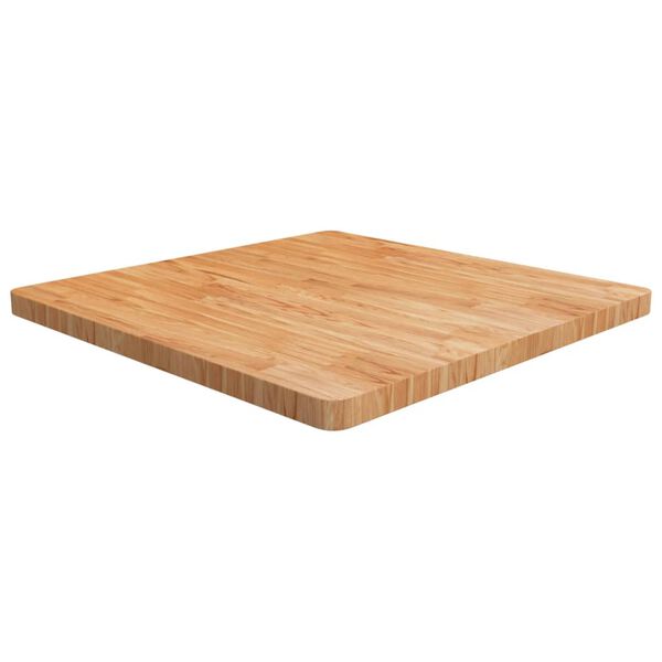 vidaXL Tampo mesa quadrado 80x80x4 cm carvalho tratado castanho-claro