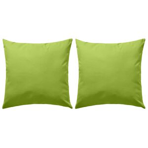 vidaXL Almofadas para exterior 2 pcs 45x45 cm verde ma&ccedil;a