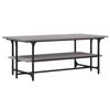 vidaXL Mesa de centro 100x50x40cm derivados de madeira cinzento sonoma