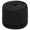 vidaXL Corda de barco 16 mm 100 m polipropileno preto completo