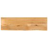 vidaXL Tampo de mesa c/ borda viva 100x20x3,8 cm mangueira maci&ccedil;a