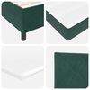 vidaXL Cama Box com colch&atilde;o Verde-escuro 80 x 200 cm Veludo