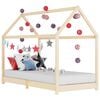 vidaXL Estrutura de cama para crian&ccedil;as 90x200 cm pinho maci&ccedil;o