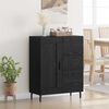 vidaXL Buffet com gaveta Carvalho Preto 69,5 x 34 x 90 cm