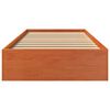 vidaXL Cama sem colch&atilde;o 75x190 cm madeira de pinho maci&ccedil;a castanho-mel