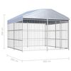 vidaXL Canil de exterior com telhado 300x300x200 cm