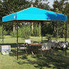 vidaXL Tenda de Toldo Manual Azul 243 x 243 x 251 cm tecido