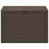 vidaXL Caixa de arrumação de jardim 78x44x55 cm castanho