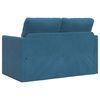 vidaXL Sof&aacute;-cama sem p&eacute;s 122x204x55 cm veludo azul