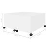 vidaXL Mesa de centro 75x75x38 cm contraplacado branco