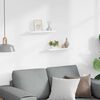 vidaXL Unidade de prateleiras com rebordo 2 pcs 40x9x3 cm MDF branco