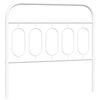 vidaXL Cabeceira de substitui&ccedil;&atilde;o 107 cm metal branco