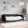 vidaXL Sofá-cama com colchão 90x190 cm tecido preto