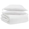vidaXL Conjunto de Edredom 3 unid. Branco Pena de ganso