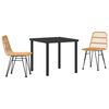 vidaXL Conjunto de Jantar para Jardim 5 pcs Castanho