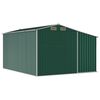 vidaXL Abrigo de jardim 277x365,5x179 cm aço galvanizado verde