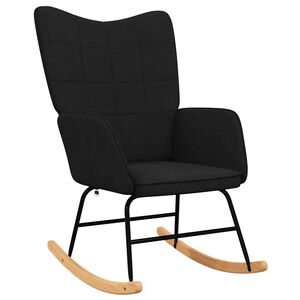 vidaXL Cadeira de baloi&ccedil;o tecido preto