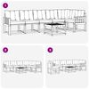 vidaXL Conjunto de Sof&aacute;s para Exterior 7 pcs Cinza Natural e Claro
