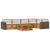 vidaXL Conjunto de Sof&aacute;s para Exterior 6 pcs Natural 79 x 79 x 37 cm